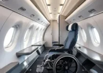 cabine adaptada para cadeiras de rodas